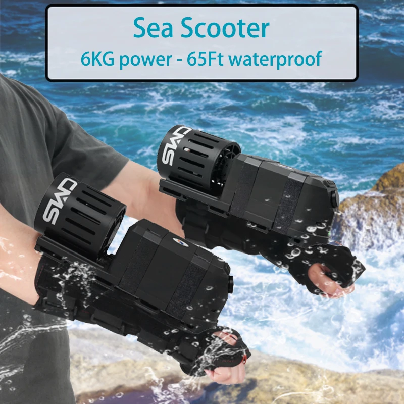 Wearable Underwater Sea Scooter 450W Mini Water Scooter Underwater Sea