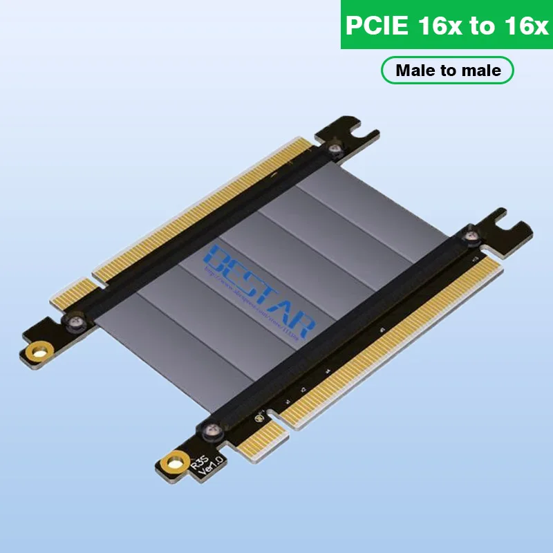 Кабель-удлинитель-gen30-pcie-16x-16x-штекер-штекер-адаптер-Райзера-pci-e-x16-до-x16-кабель-удлинитель-для-графики-128-Гбит-с