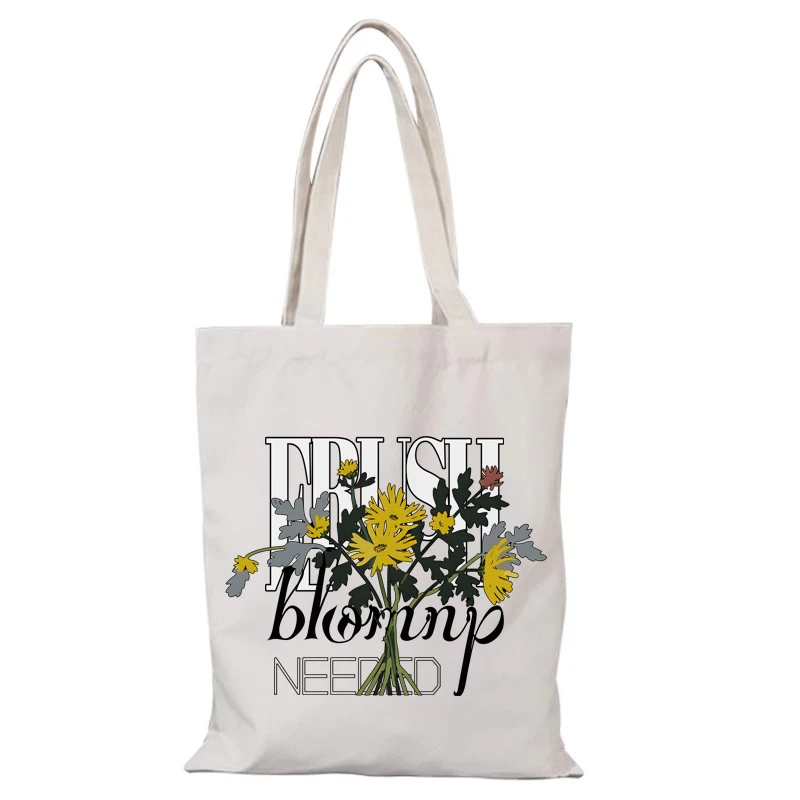 Blumen Mann Einkaufstasche Frau Mode Dame Taschen Handtaschen Damen Handtasche Falten Einkaufstasche Eco Shopper Strand Tuch Leinwand die – Detail 8
