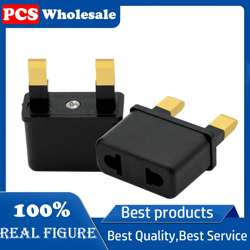 UK Ireland Malta Cyprus 2 Pin Power Plug Adapter Change US 2 Pin, EU Plug AC250V 6A