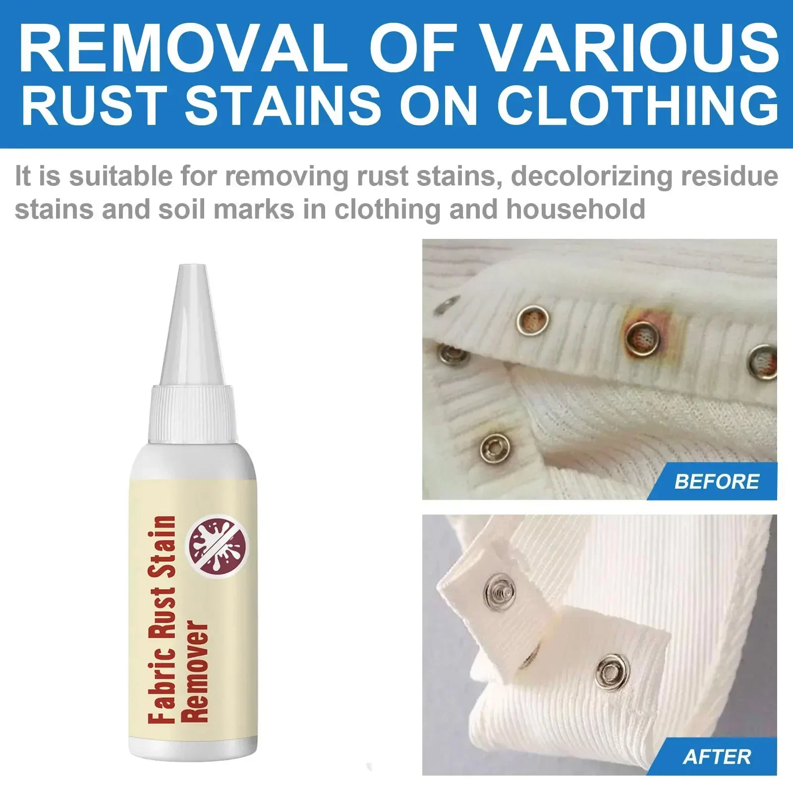 Fabric Rust Remover Clothing Detergent Stubborn Stains Removal Cleansing Agent Household Laundry Tools stain remover spray