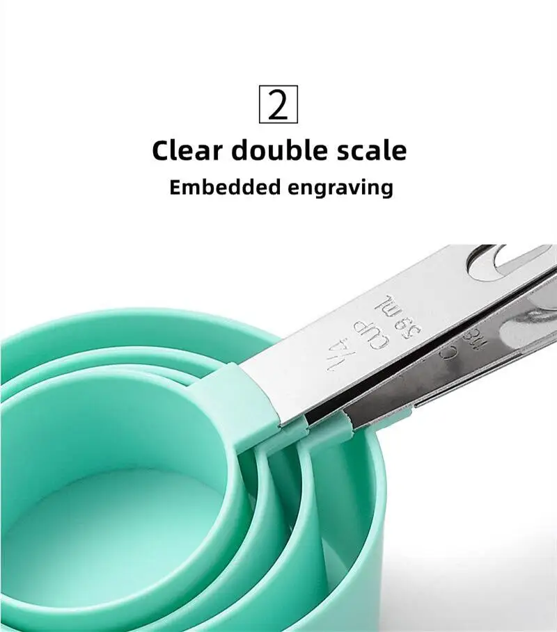 Description Picture 4 of item8PCS Measuring Cups Spoons Set For Baking Cake Pastry Cooking Utensils Kitchen Tools Accessories Gadget Sets Ustenes of Cuisine