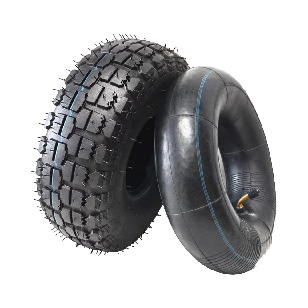

4.10/3.50-4 Inner Tube Outer Tire Electric Scooter Tricycle 10 Inch Tire Replacement Thickened Rubber 260x85mm Inner Outer Tires