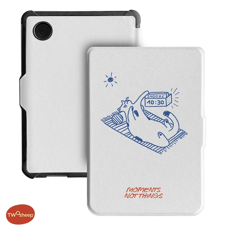 Cat Line Art Illustration 6 Flip Cover with TPU Soft Shell