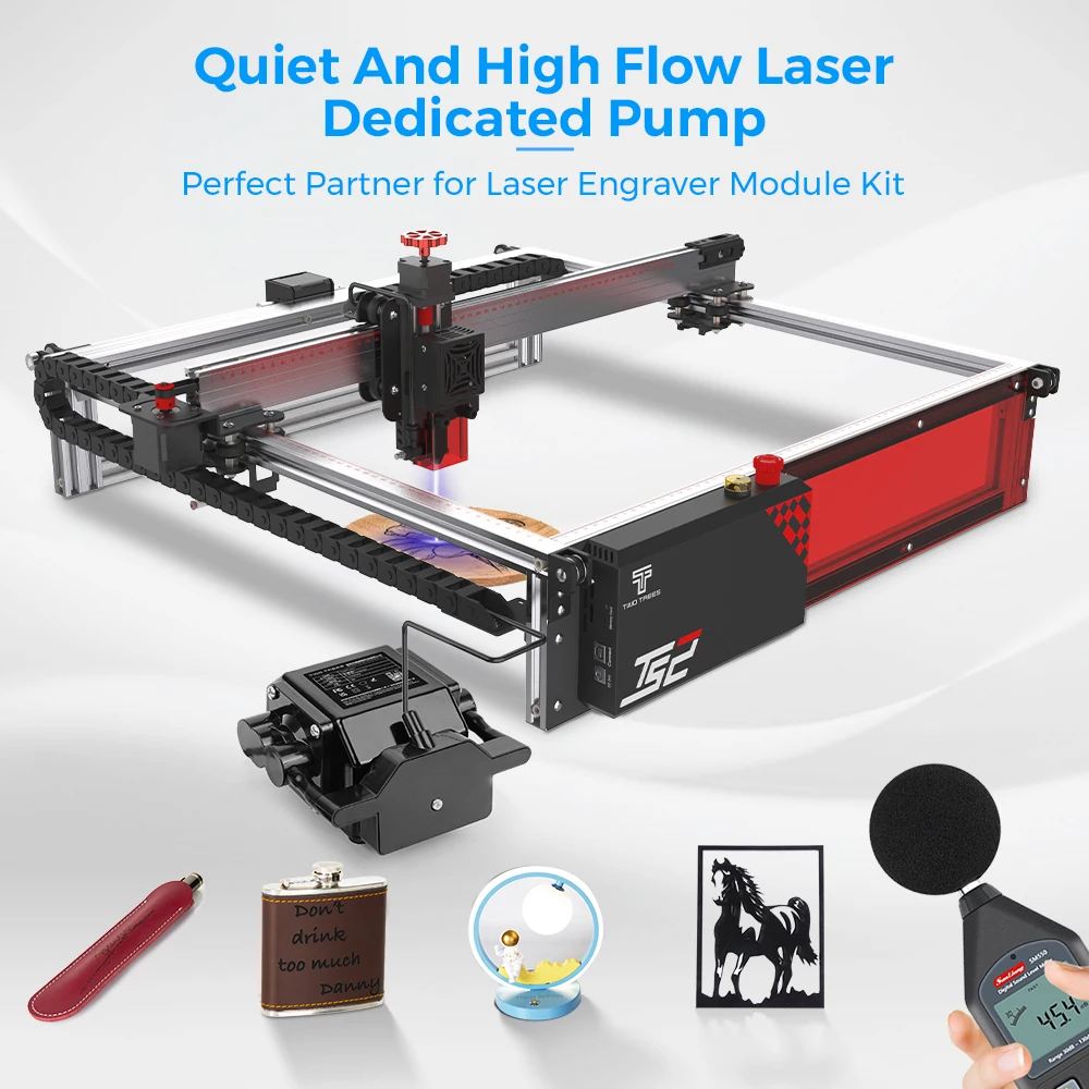 Twotrees-air Air Flow Assist Kit 1030l por Min Bomba de Baixo Ruído Remover Fumaça e Poeira Gravador a Laser Máquina Cortadora - Imagem 3