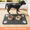 VIKAMA Pet Meal Mat Floor Mats, Diatomite Water-absorbent Easy to Clean Quick-Drying Food Mat, Dogs and Cats Feeding Placemat 4