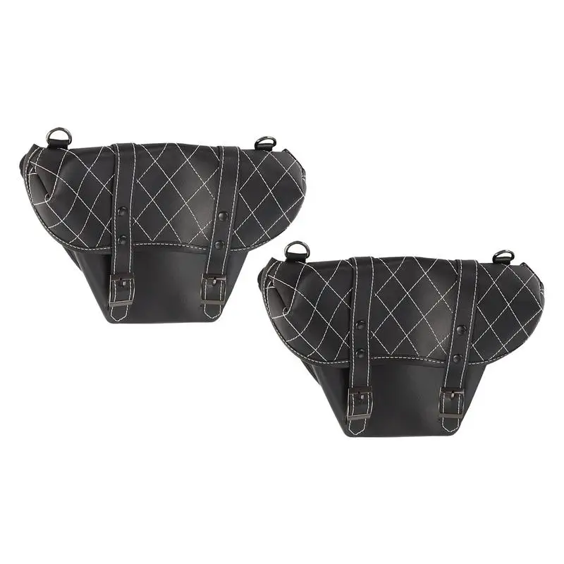 

2PCS Motorcycle Saddlebags Side Tool Bag Luggage Saddle Bag Pouch Universal Leather For Most Motorcycle