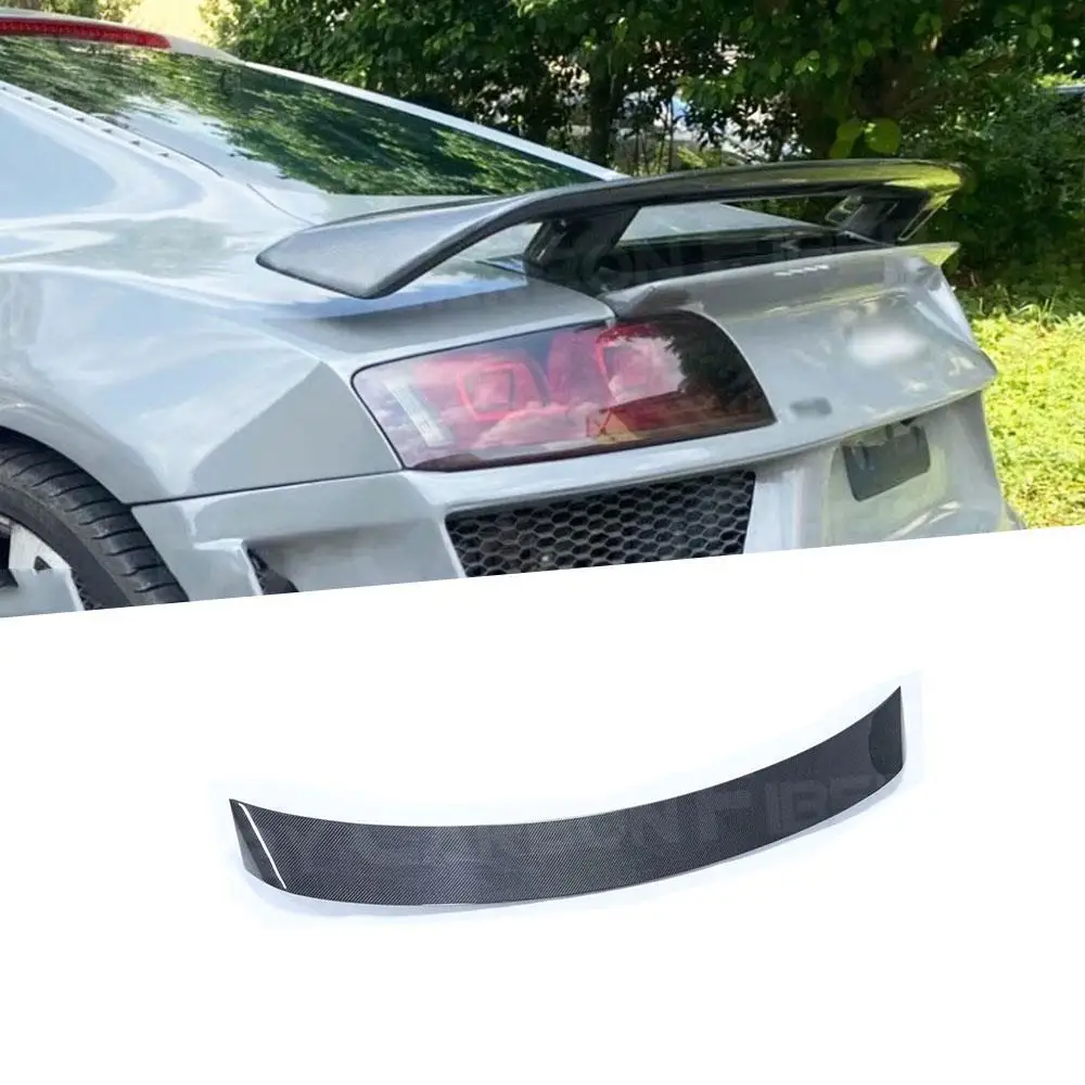 

For Audi R8 GT V8 V10 2008-2015 Rear Trunk Duck Spoiler Wing Fiber Glass Spoiler Carbon Fiber Duckbill Rear Trunk Wing Spoiler