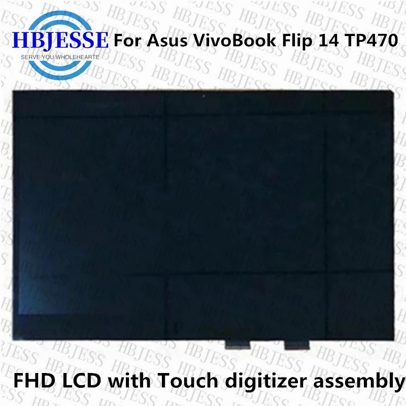

14,0 дюймовый FHD 1920X1080 для Asus VivoBook Flip 14 TP470 TP470E TP470EZ IPS ЖК-экран с сенсорным дигитайзером в сборе