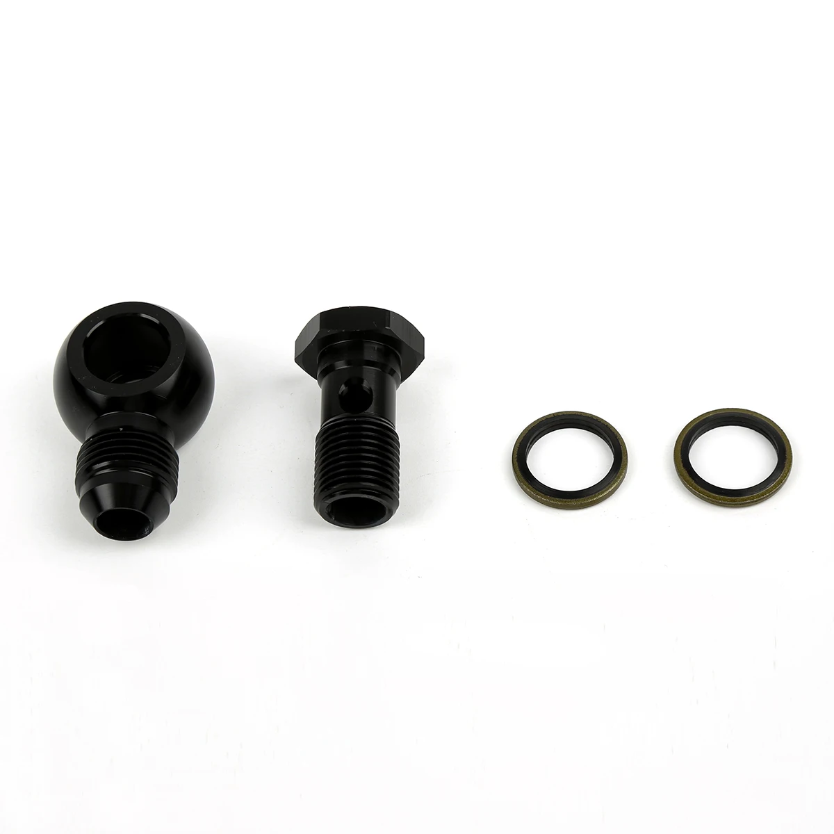 Aluminum M16x1.5 M18*1.5 M22*1.5 bolt hydraulic clutch bolt kit screw & banjo adaptor bolt fitting male AN10 ball fitting adapter