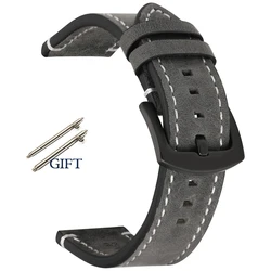 Multi-Size Black, Yellow, and Brown Watch Strap Collection for 22mm (Gray)