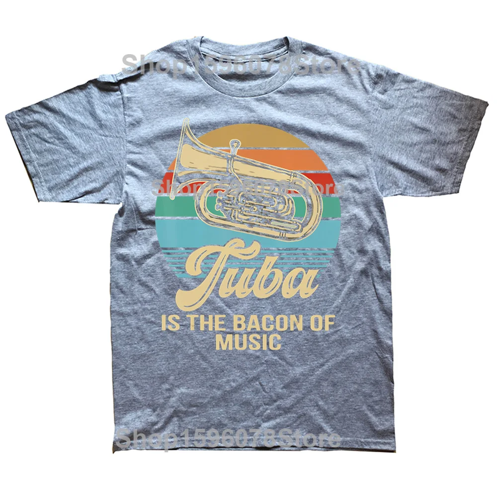 Funny Tuba Music Unisex Cotton Streetwear T-Shirt - Humor Loose Fit Short Sleeve