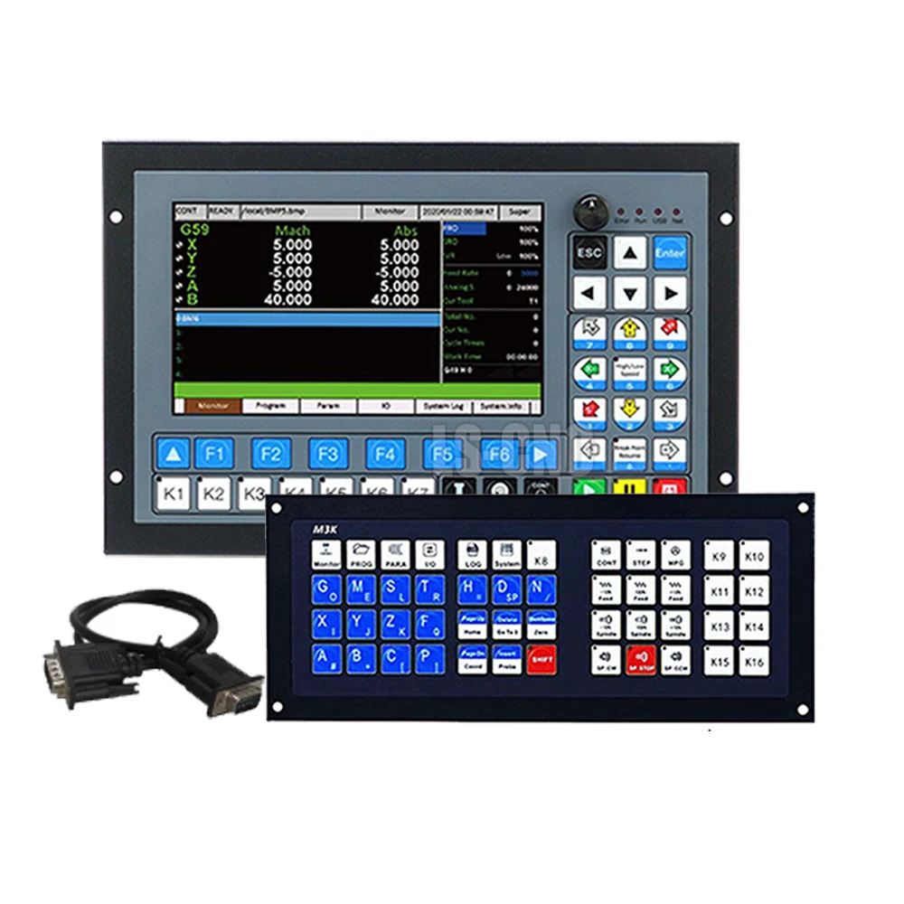 Cnc Ddcs-expert3/4/5 축 모션 제어 시스템 라우터 조각 기계 + atc 확장 키보드 Mpg 및 75w24v 용 오프라인 Plc
