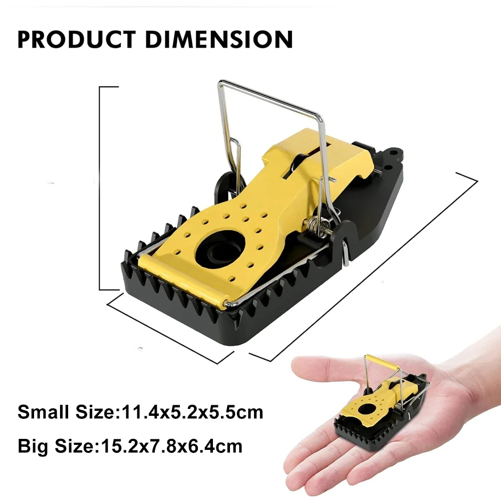 Highly Sensitive Bite Type Household Alloy Plastic Mouse Traps