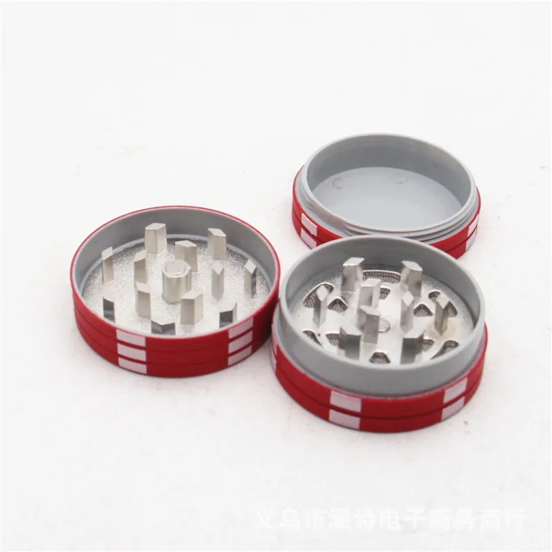 Poker Chip Tobacco Grinder 3 Layer Style Spice Cutter 40mm Herb Smoking Accessories Gadget Tool