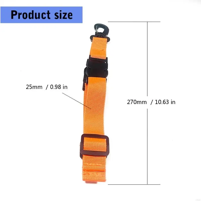 Scubas Diving Fin Mask Holder with Swivels Clip, Diving Flippers Keeper Quick Releases Buckle Webbing Belt for