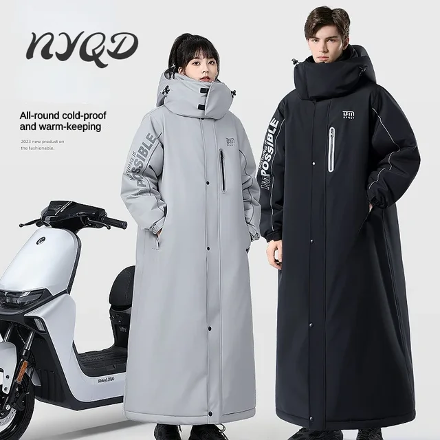 Electric Motorcycle Windproof Winter Warm Waterproof Velvet Thickening Snowmobile Jackets Outdoor Skiing Riding Cold-proof Suits