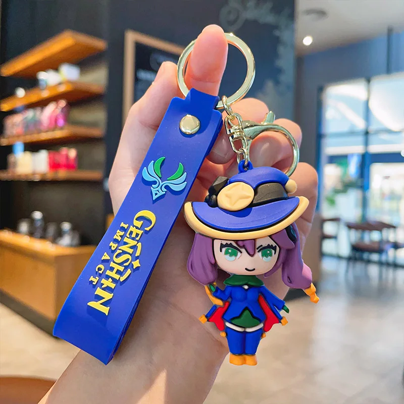 Genshin Impact Kaede Plains Manabe Raiden General Noelle Keychain Cartoon Doll Doll Pendant Couple Car Bag Keychain Creative Gif 4