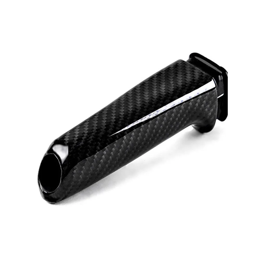 Carbon Fiber Textured Front Handbrake Brake Handle Cover Scratch-resistant Automotive Interior For BMW E46 E90 E92 F30 F32 N4M4