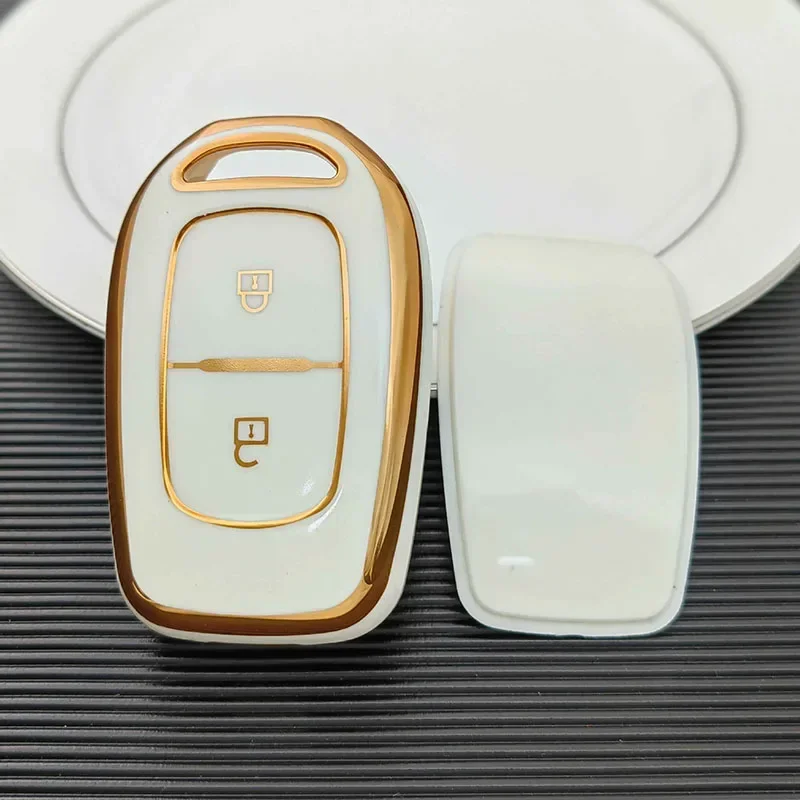 TPU Shell Fob For Renault Kwid Traffic Symbol For Dacia Sandero Logan Duster Car Remote Key Cover Case Key Protector Holder