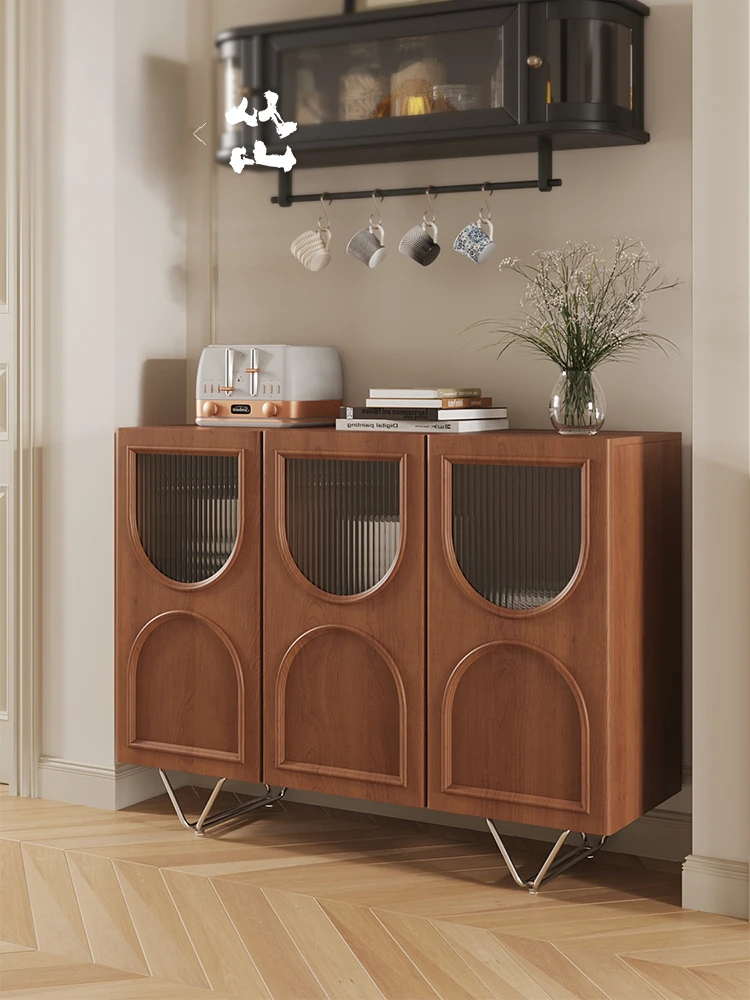 

Retro Style Sideboard Original Design Solid Wood Time Hourglass Household Minimalist