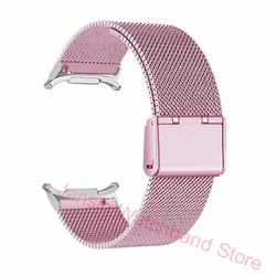 Premium Stainless Steel Metal Strap Bracelet Band for Smartwatch Accessories (Pink)