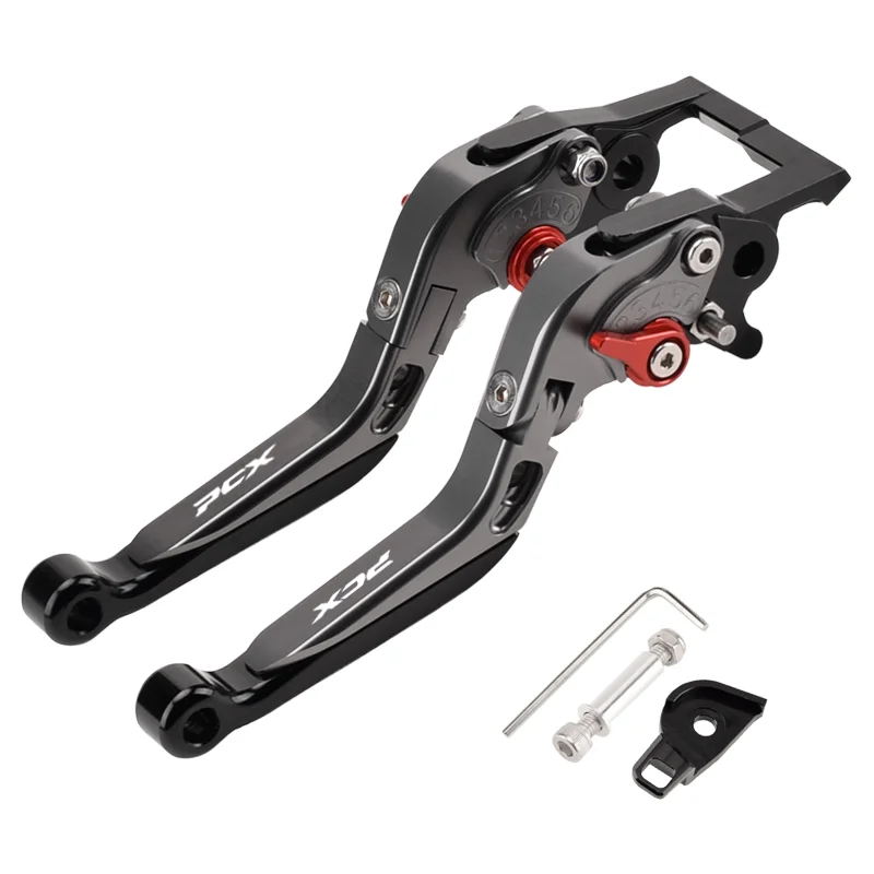 CHEKIS echtes Motorradzubehör für HONDA PCX125 PCX160 ABS-Version spezielle modifizierte Bremshupe mit Feststellfunktion Bremshebel Feststellbremshebel Handbremse verstellbarer Griff faltbarer Dosengriff – Detail 27