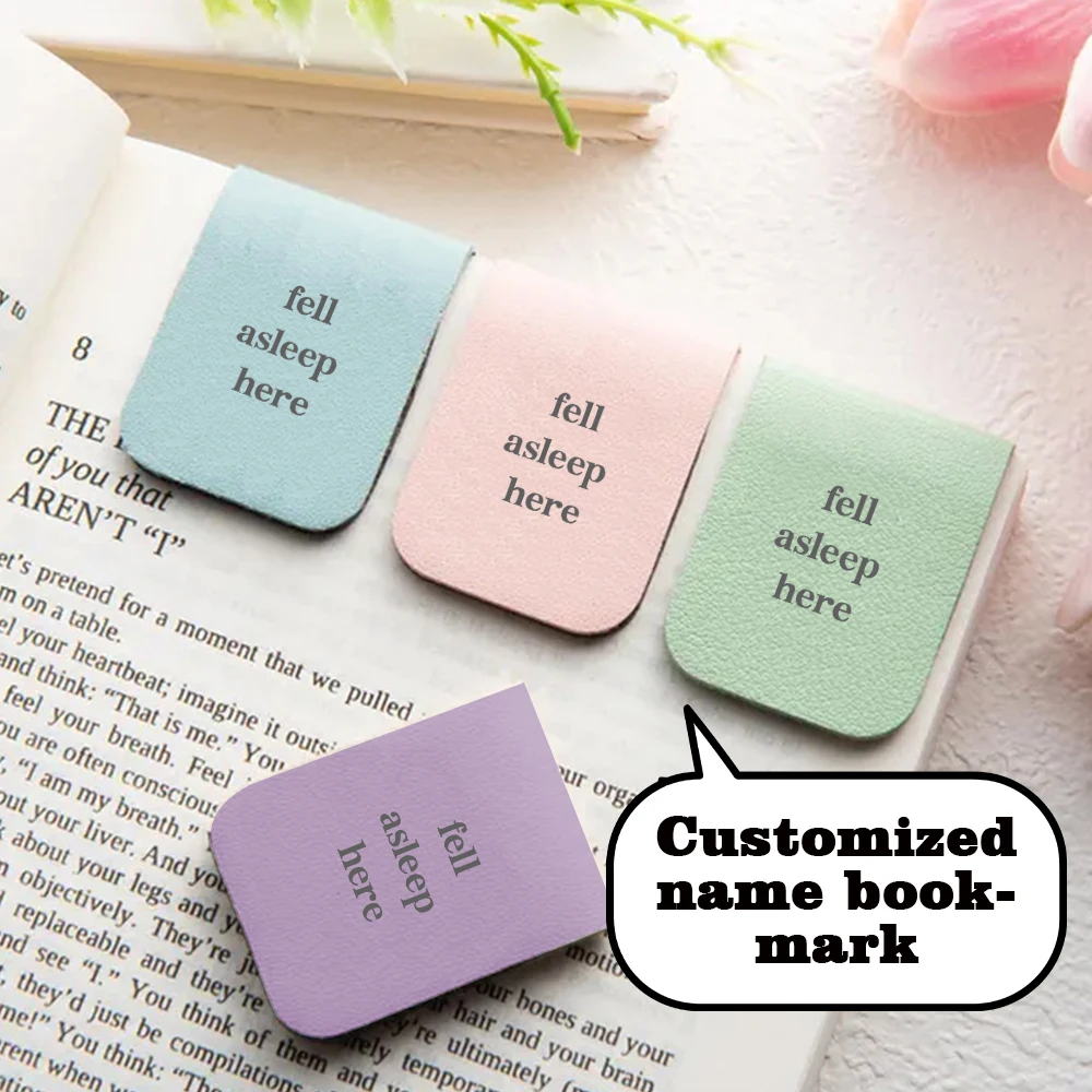 1pc Name Bookmark with sleep text,Custom Leather sleep text Bookmark ...