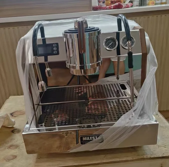 2024 Latest Commercial Household Small Semi-automatic Coffee Machine Espresso 4