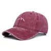 Washed Cotton Mountain Embroidered Baseball Caps Women Men Summer Anti-Sun Peaked Unisex Trucker Gorras Beach Sun Hat Hip Hop 3