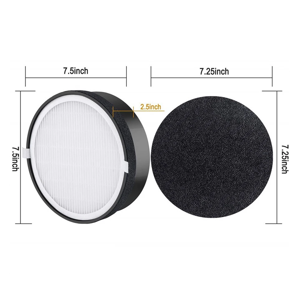 Levoit-空気清浄機の交換用hepaフィルター,活性炭フィルター部品