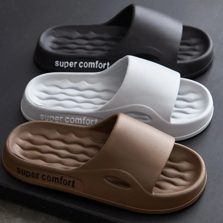 Men Women Indoor EVA Slippers Thick Bottom Anti-Slip Couple Summer Home Sandals
