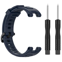 Premium Silicone Sport Strap for Smart Watches - Durable & Adjustable Watchband with Tool Accessory (Midnight Blue)