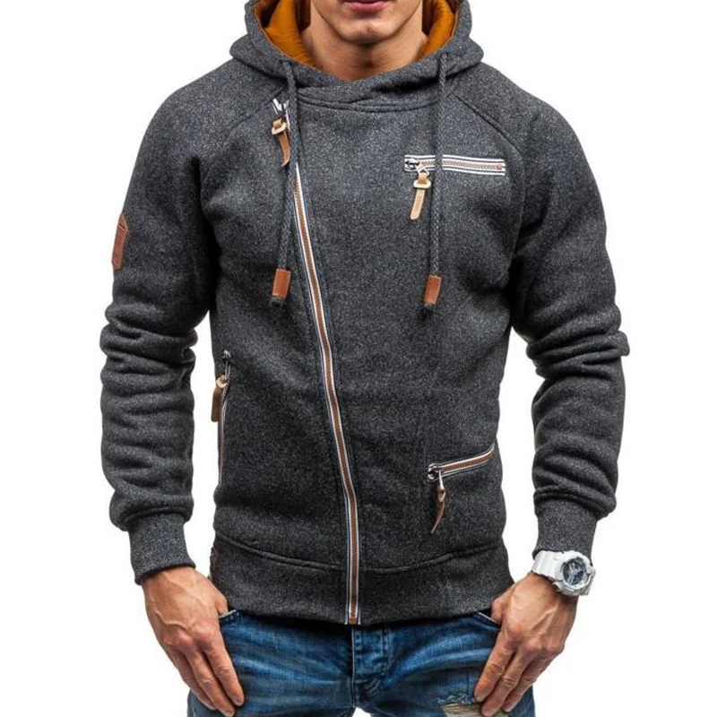 2019 New Men's Hoodies Casual Sports Design Autumn Winter Long-sleeved Hooded Men's sweatshirt Clothing size s-4xl_voghion.com