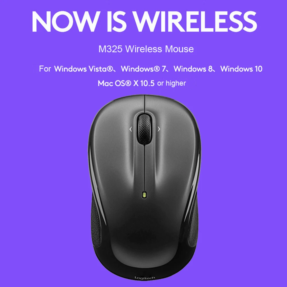 pedal følelse Feed på Logitech M325 3 Keys 2.4g Wireless Mouse 1000dpi Unifying Optical Ergonomic  Mice Battery Life Up To 18 Months Durable - Mouse - AliExpress