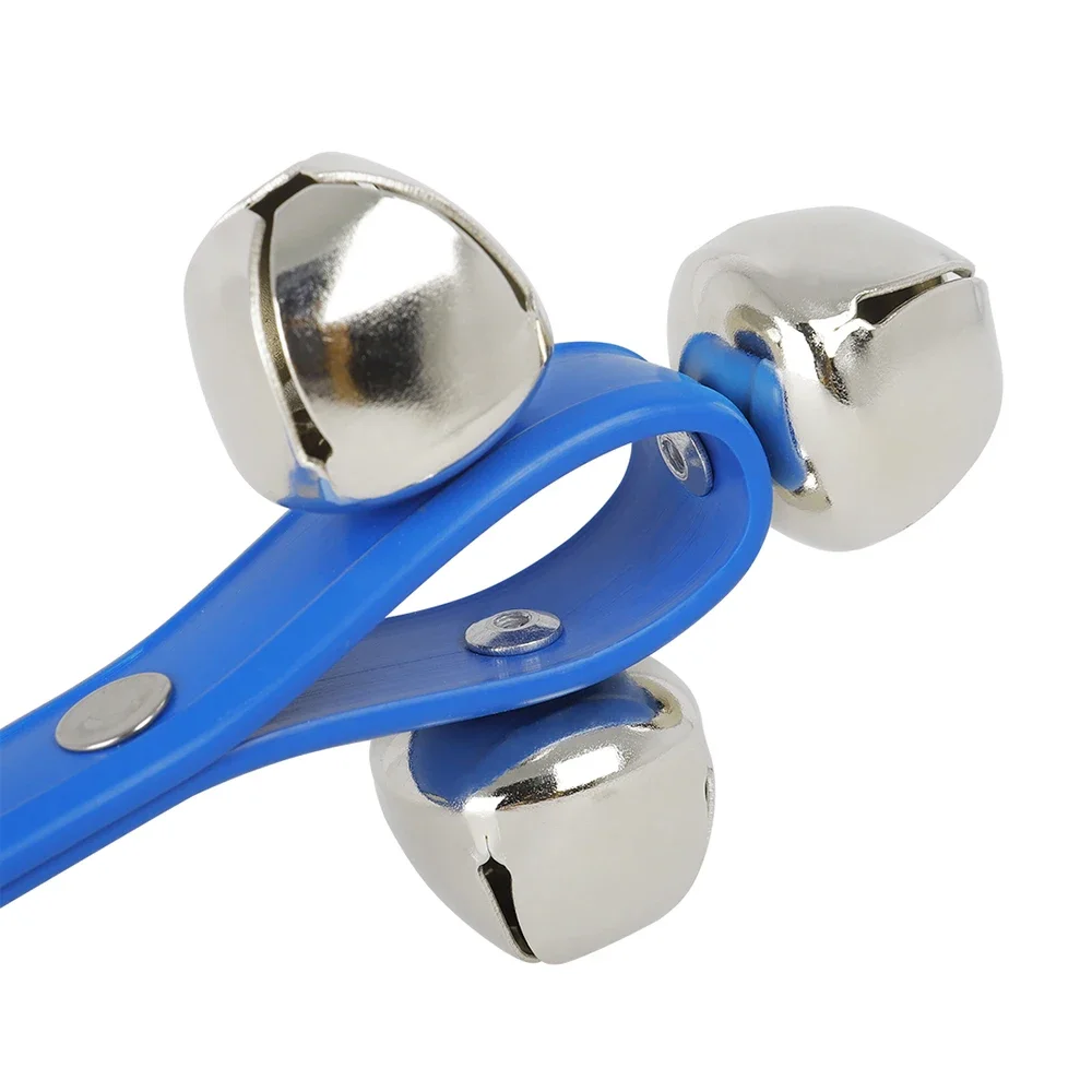 Hand Held Rattle Bell Tambourine ABS Plastic Handbell Percussion Instrument Musical Toy KTV Party Kids Shaker Game Birthday Gift