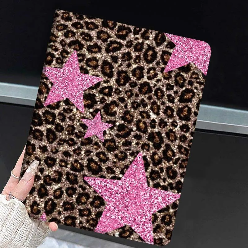 Cartoon Leopard Star Soft Tablet Case - Stylish and Protective Cover