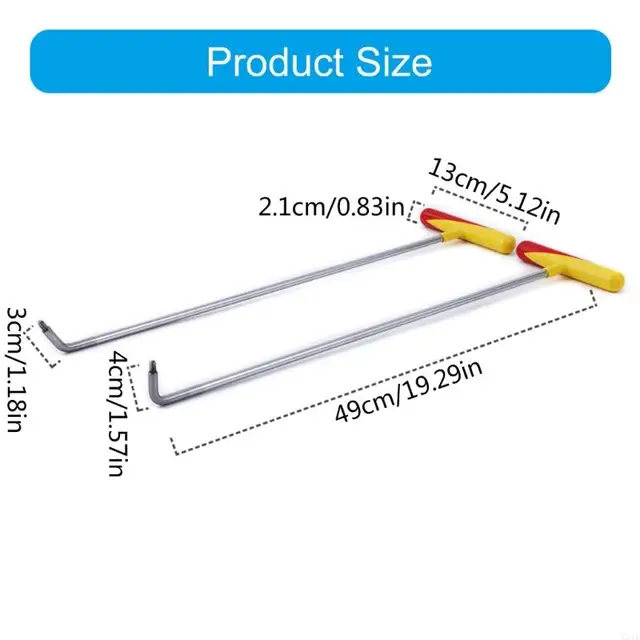T21E Car Panel Dent Repair Tool Multifunction Use Strong Steel for Second Hand Dealers 6