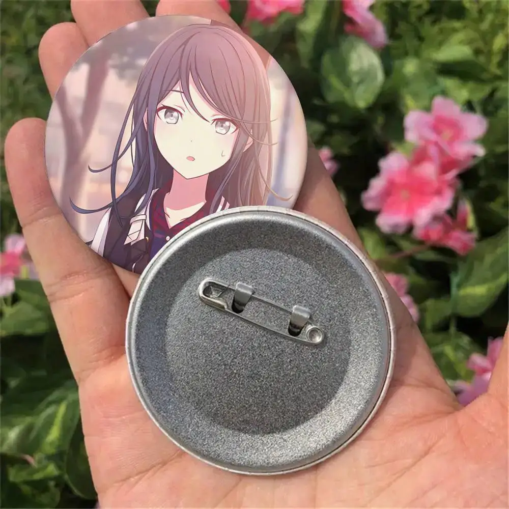 게임 H-HOSHINO-ICHIKA 배지 32 44 58mm 라운드 브로치 배낭용 수제 핀 쥬얼리 액세서리 선물