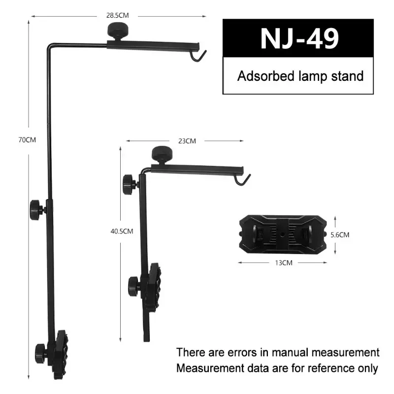 Reptile Accessories for Lizard Portable Detachable Adjustable Reptile Pet Basking Back Adsorption Hanging Lampshade Lamp Holder