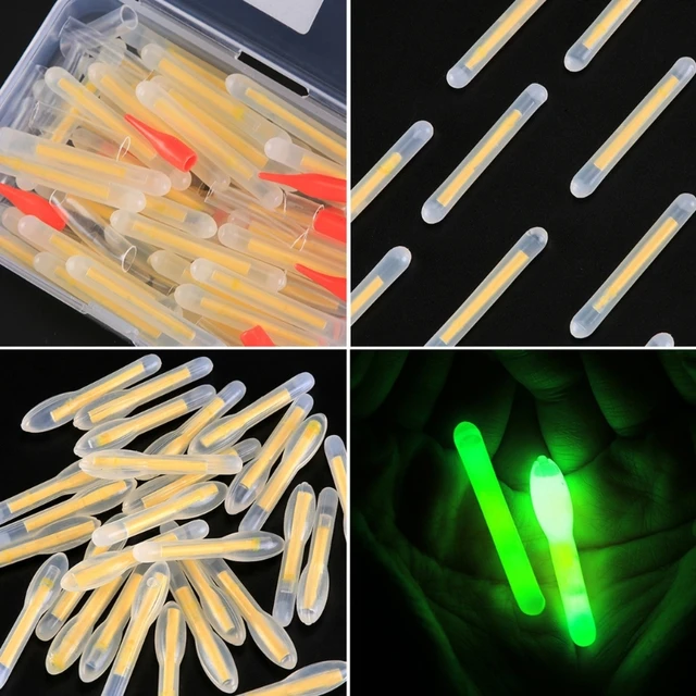 50Pcs New Plastic Night Fishing Light Stick Rough Fishing Buoy Night Light  Luminous Rod For Fishing Luminous Rod Fishing Gear - AliExpress