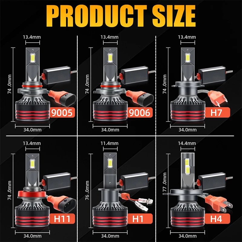 M8 Pro 2800W 460000LM H7 H4 H11 LED 헤드라이트 전구 H1 H3 H4 H8 H9 HB3 HB4 9005 9006 9012 자동차 헤드라이트 M8 LED 헤드라이트 키트 ?