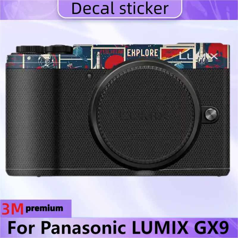 

Для камеры Panasonic LUMIX GX9 Наклейка защитная кожа Наклейка виниловая пленка против царапин защитное покрытие GX 9