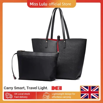 Miss Lulu Women's Womens Handbag Set tote bag 1