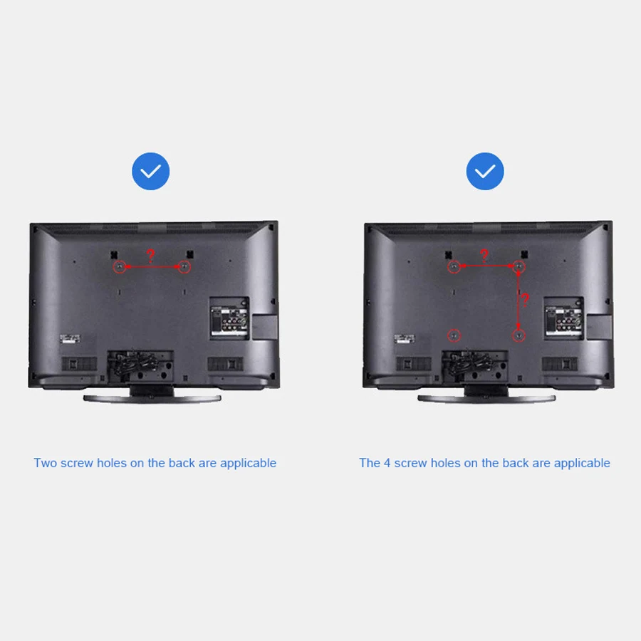 유니버설 35KG TV 마운트 브래킷 14 &-42& LCD LED 모니터 지원 홀더, 폼 패드 TV 벽 브래킷 평면 패널 TV 프레임