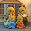 Familyes Forest Animal 1:12 Scale Dollhouse Miniatures Accessorie Rabbit Bear Reindeer Calico Critter Pretend Play For Girl Gift 3