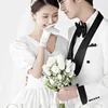 Tulip Wedding Bride Bouquet Bridesmaid Hand Tied Artificial Flowers Gypsophila Decoration Home Party Flower European Style