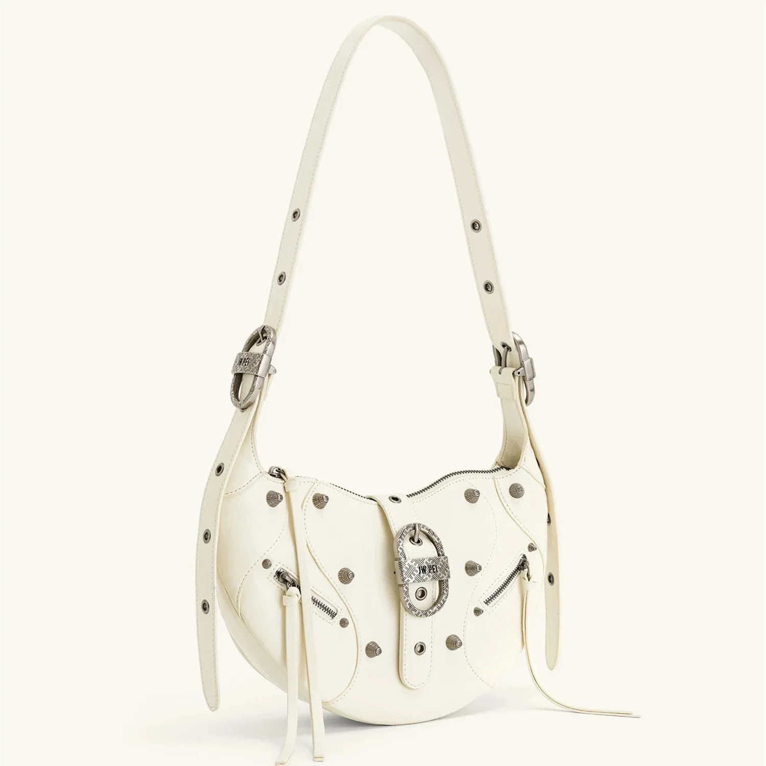 حقيبة كروس كرواسون من الجلد الشمعي من JW PEI - حقي...