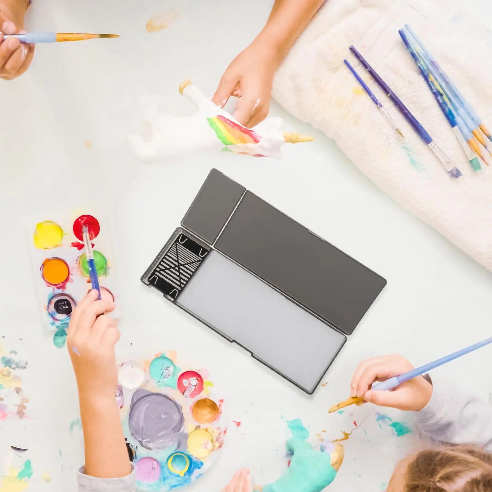 

Влажная палитра для акриловой живописи с герметичной крышкой, палитра с пигментом, Ранняя краска для акриловых красок, модель краски