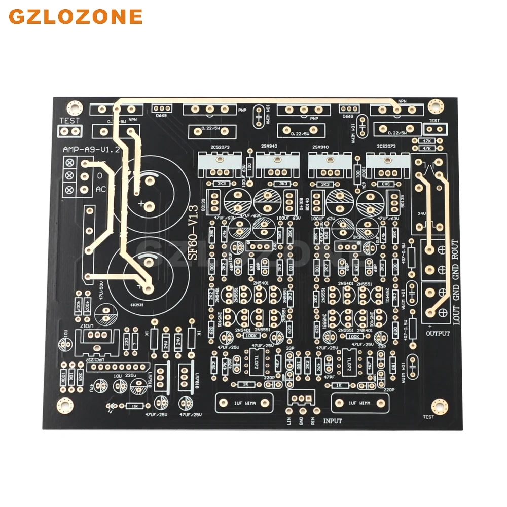 

1pcs Sugden SF60 Power Amplifier Bare PCB 100W+100W Power Amp DIY Sound Better Than LM3886 TDA7293 Etc